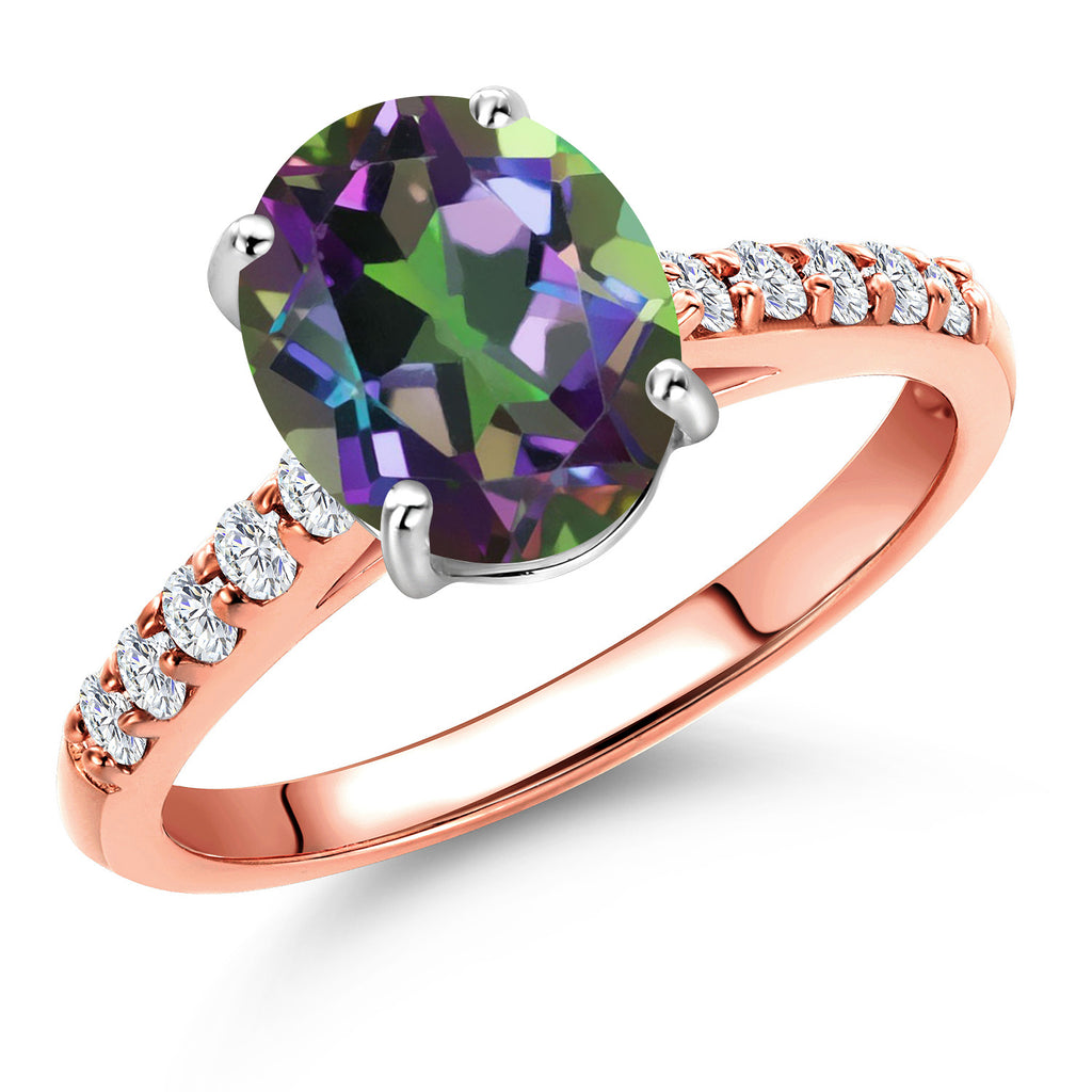 Green Mystic Topaz_5_Ring in 10K Two Tone Gold