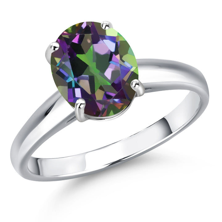 Green Mystic Topaz_5_Ring in 10K White Gold