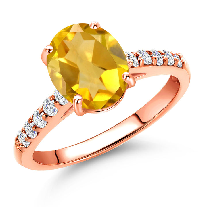 Citrine - November_5_Ring in 10K Rose Gold