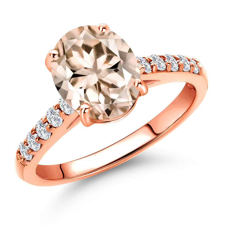 Morganite - October_5_Ring in 10K Rose Gold