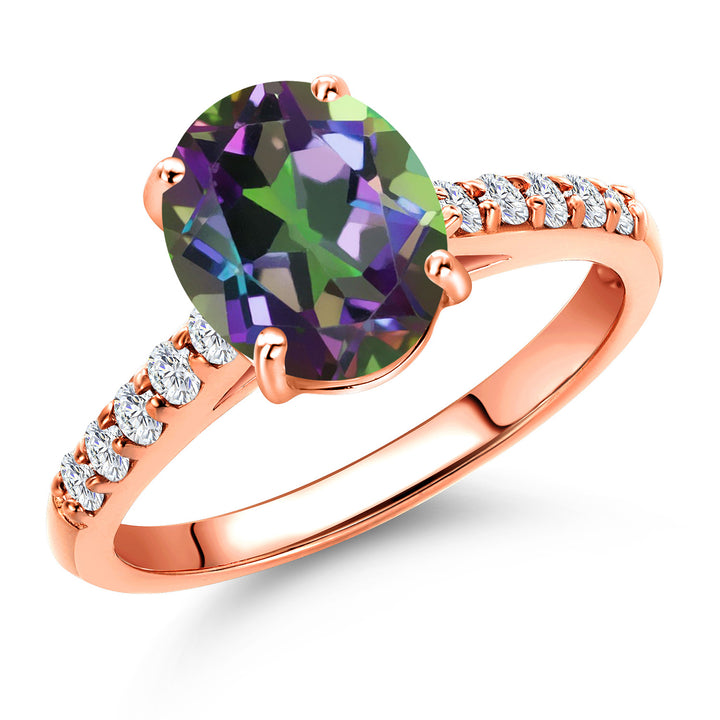 Green Mystic Topaz_5_Ring in 10K Rose Gold