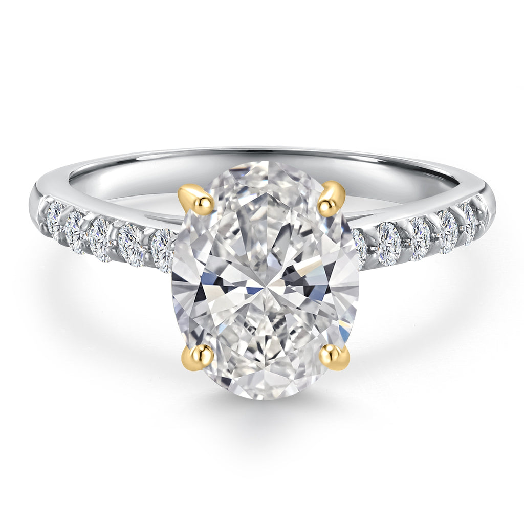Ring in 10K Two Tone Gold
