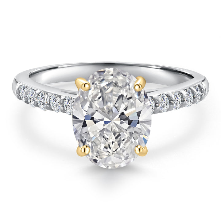 Ring in 10K Two Tone Gold