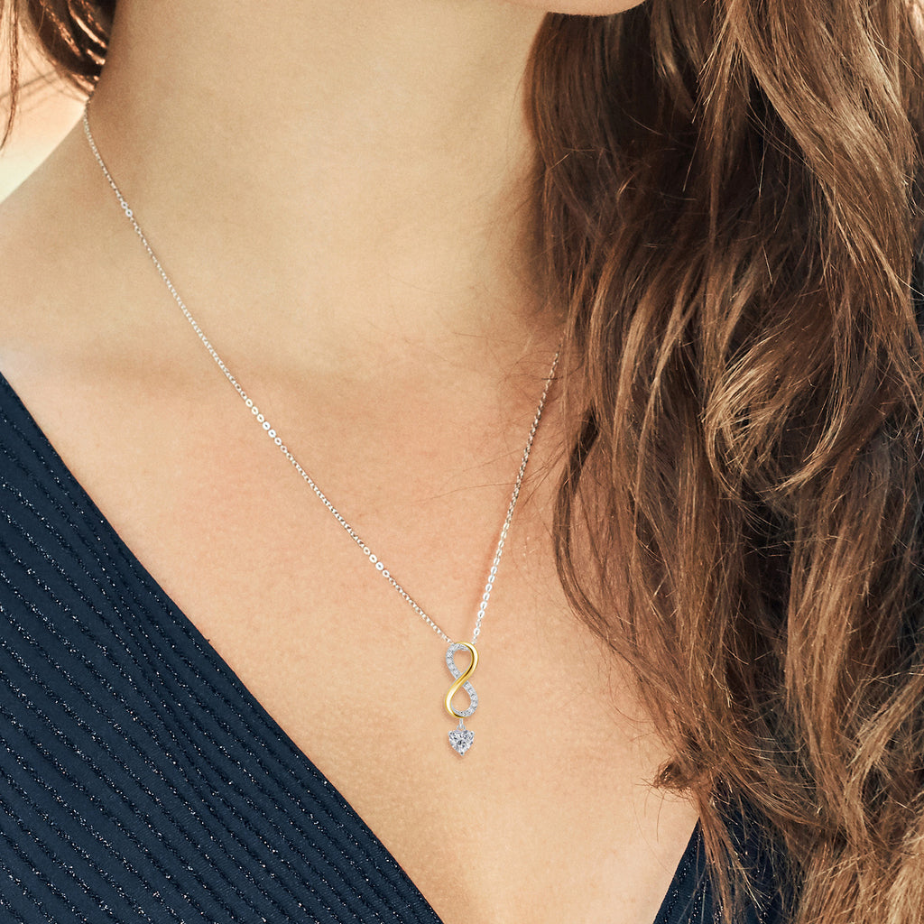 Pendant in 925 Sterling Silver and 10K Yellow Gold