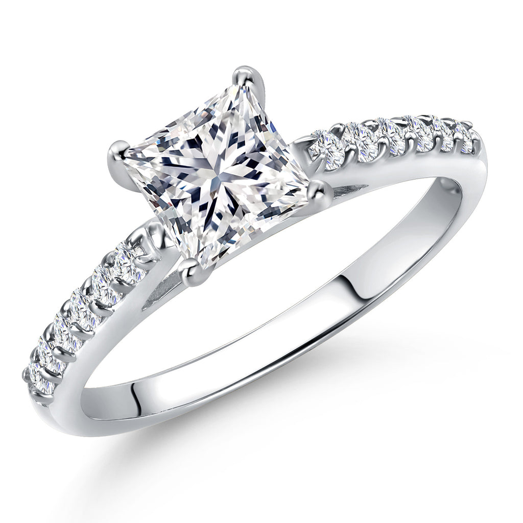 White Lab Grown Diamond - April_9_Ring in 10K White Gold