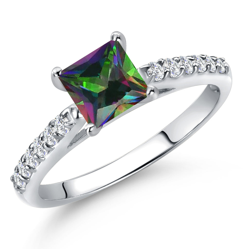 Green Mystic Topaz_7_Ring in 10K White Gold