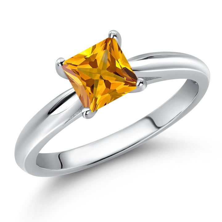 Citrine - November_5_Ring in 10K White Gold