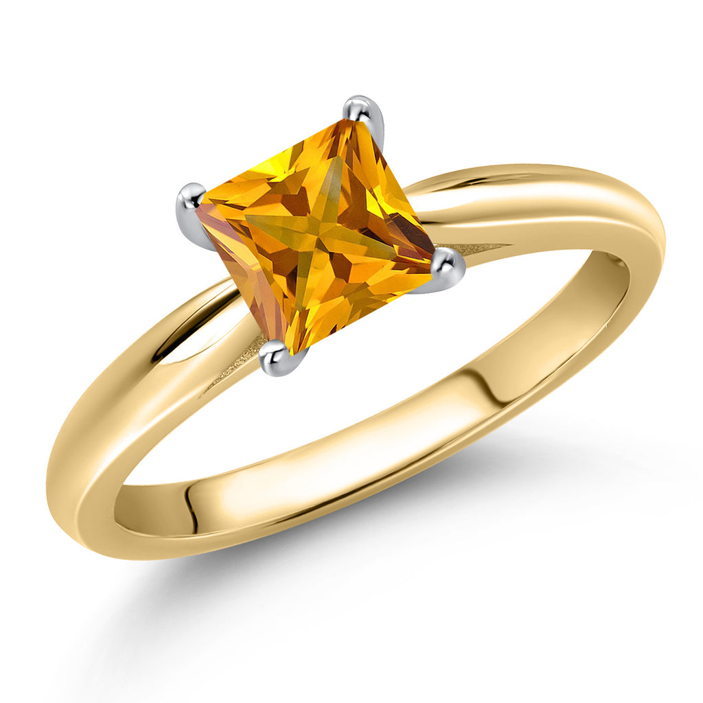 Citrine - November_7_Ring in 10K Two Tone Gold