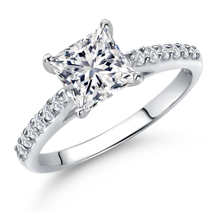 White Lab Grown Diamond - April_5_Ring in 10K White Gold