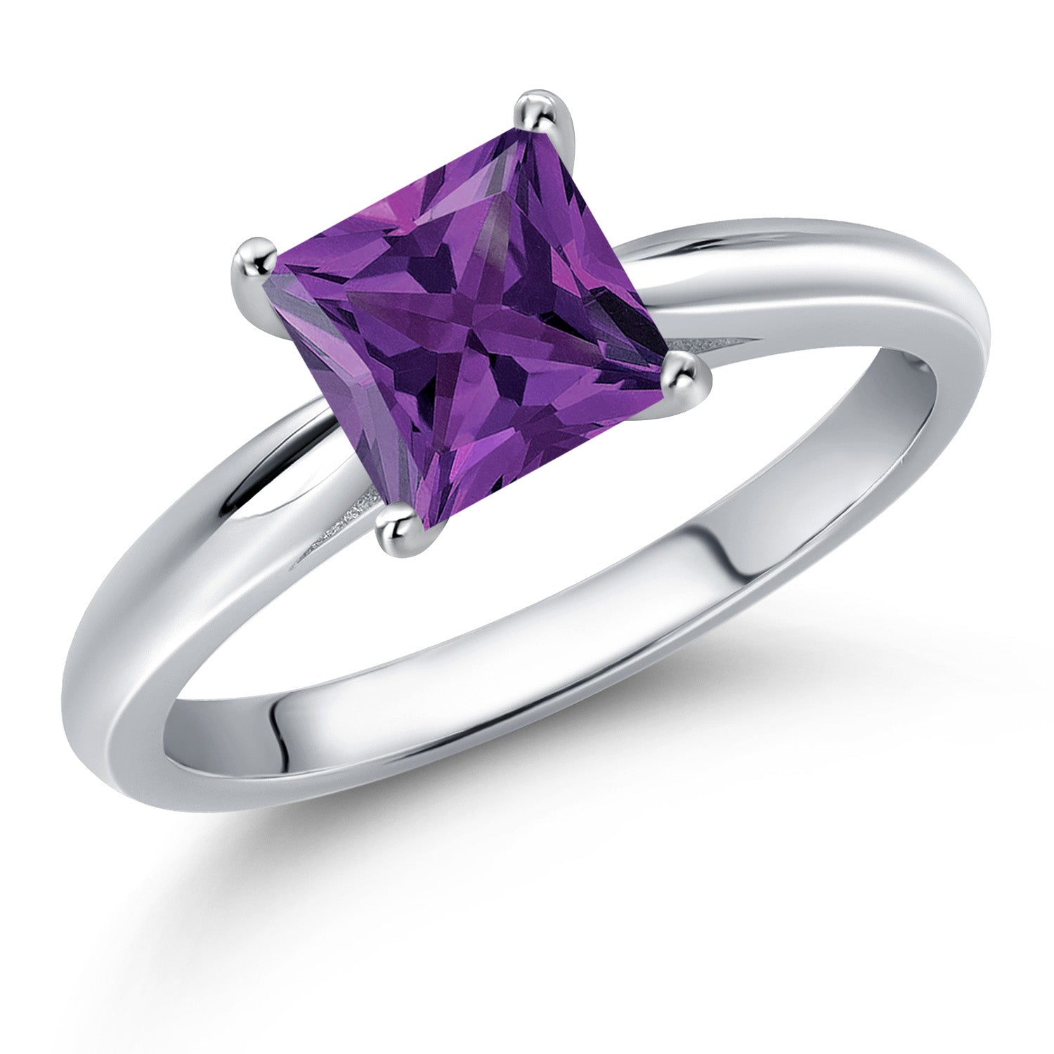 Amethyst - February_8_Ring in 10K White Gold