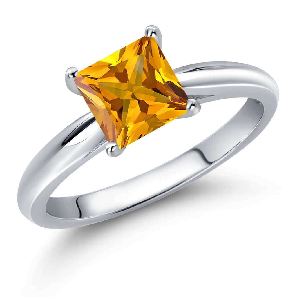 Citrine - November_7_Ring in 10K White Gold