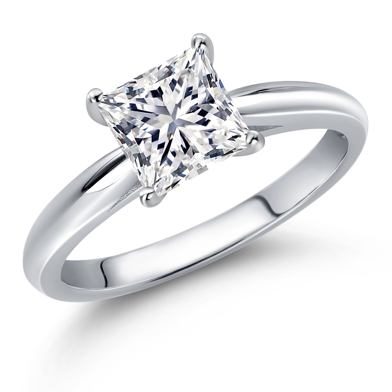 White Lab Grown Diamond - April_7_Ring in 10K White Gold