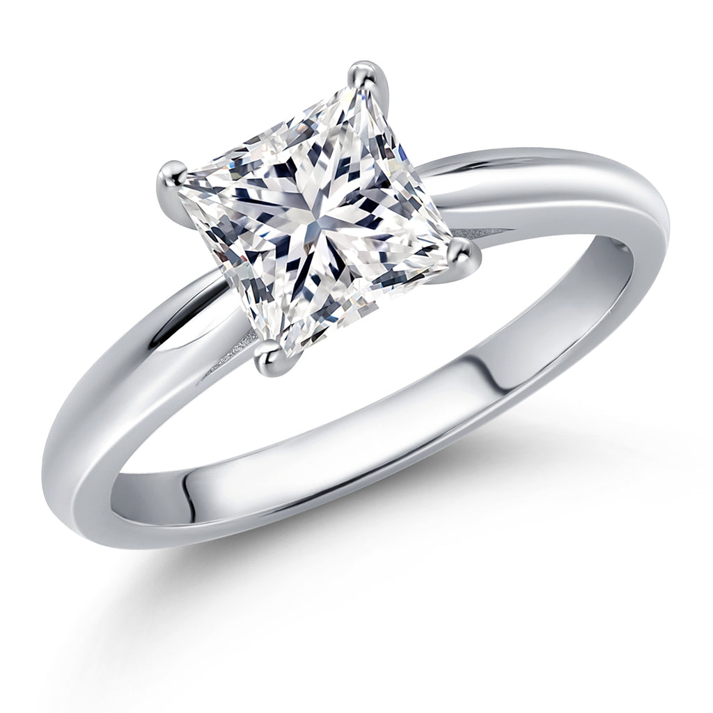 White Lab Grown Diamond - April_8_Ring in 10K White Gold