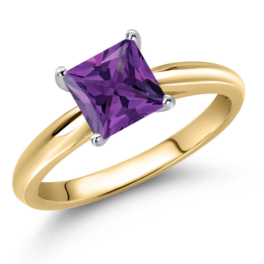 Amethyst - February_6_Ring in 10K Two Tone Gold
