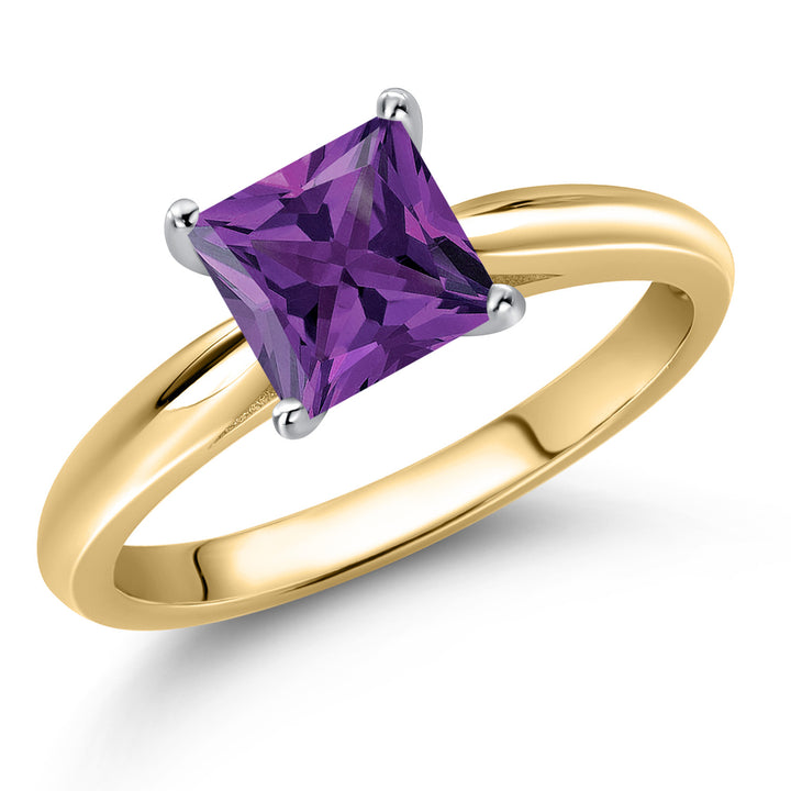 Amethyst - February_5_Ring in 10K Two Tone Gold
