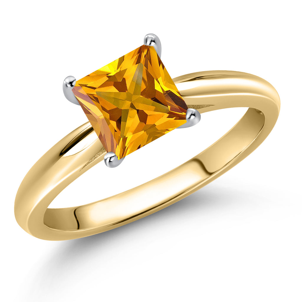 Citrine - November_5_Ring in 10K Two Tone Gold