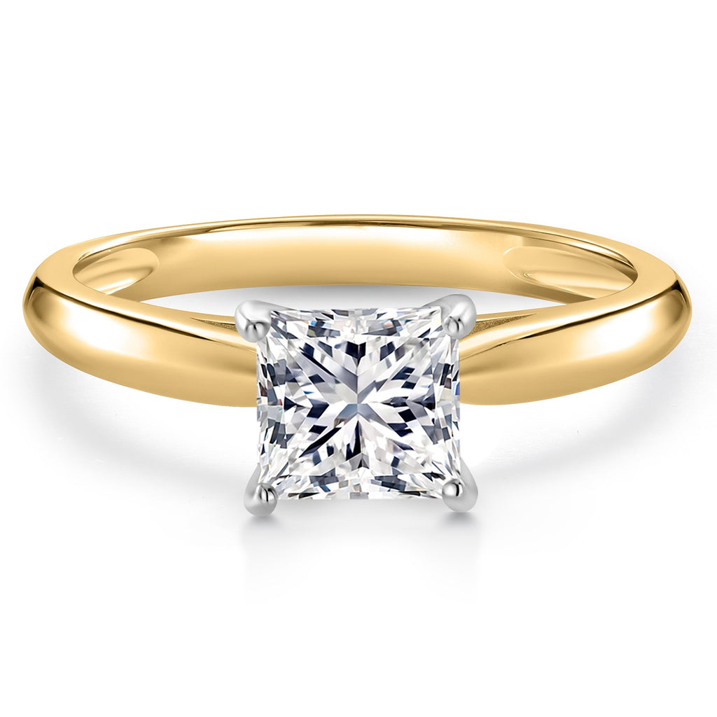 Ring in 10K Two Tone Gold
