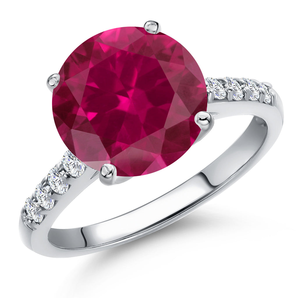 Created Ruby - July_7_Ring in 10K White Gold