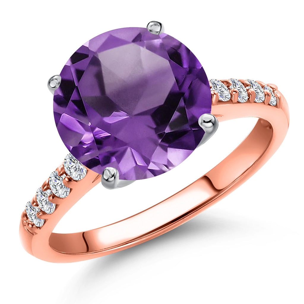 Amethyst - February_6_Ring in 10K Two Tone Gold