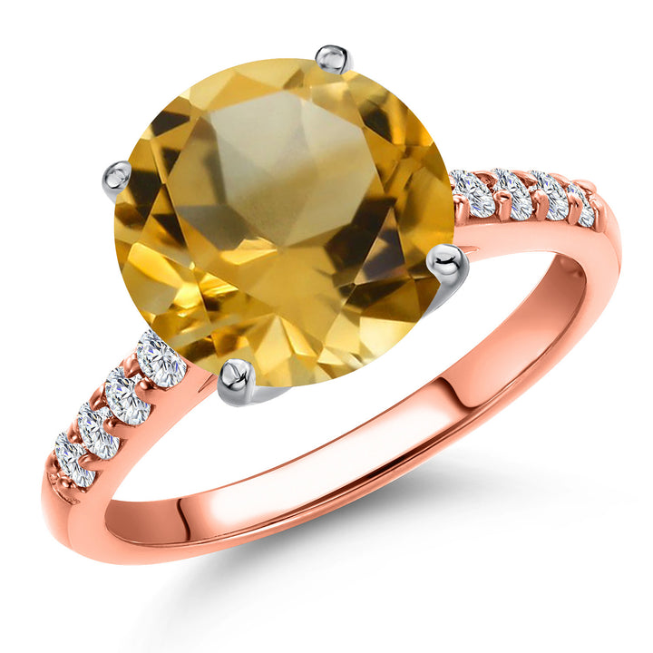 Citrine - November_5_Ring in 10K Two Tone Gold