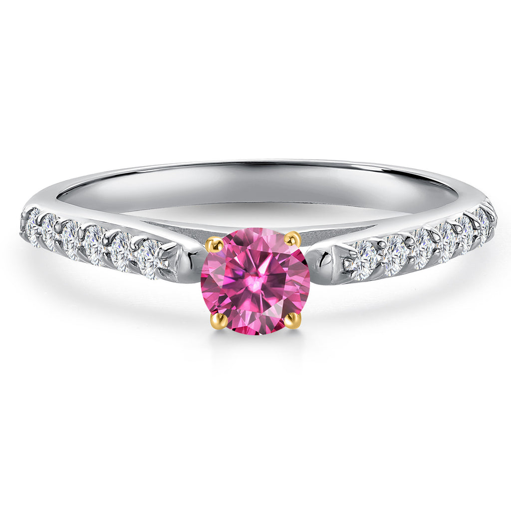 Ring in 925 Sterling Silver and 10K Yellow Gold