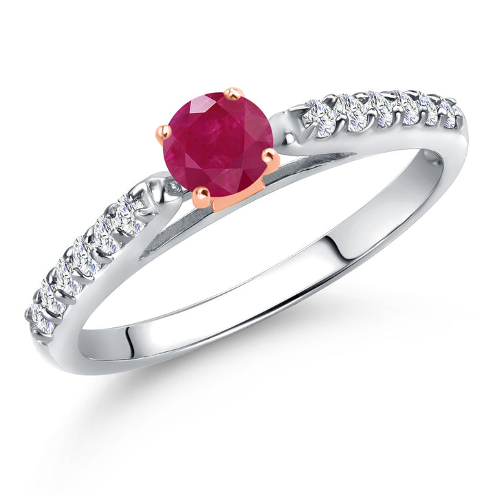 Ruby - July_8_Ring in 10K Two Tone Gold