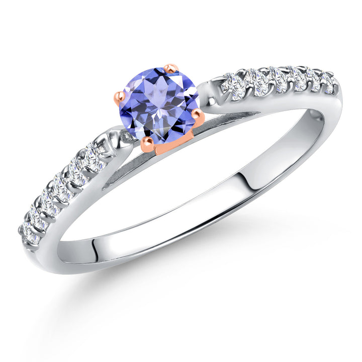 Tanzanite - December_5_Ring in 10K Two Tone Gold