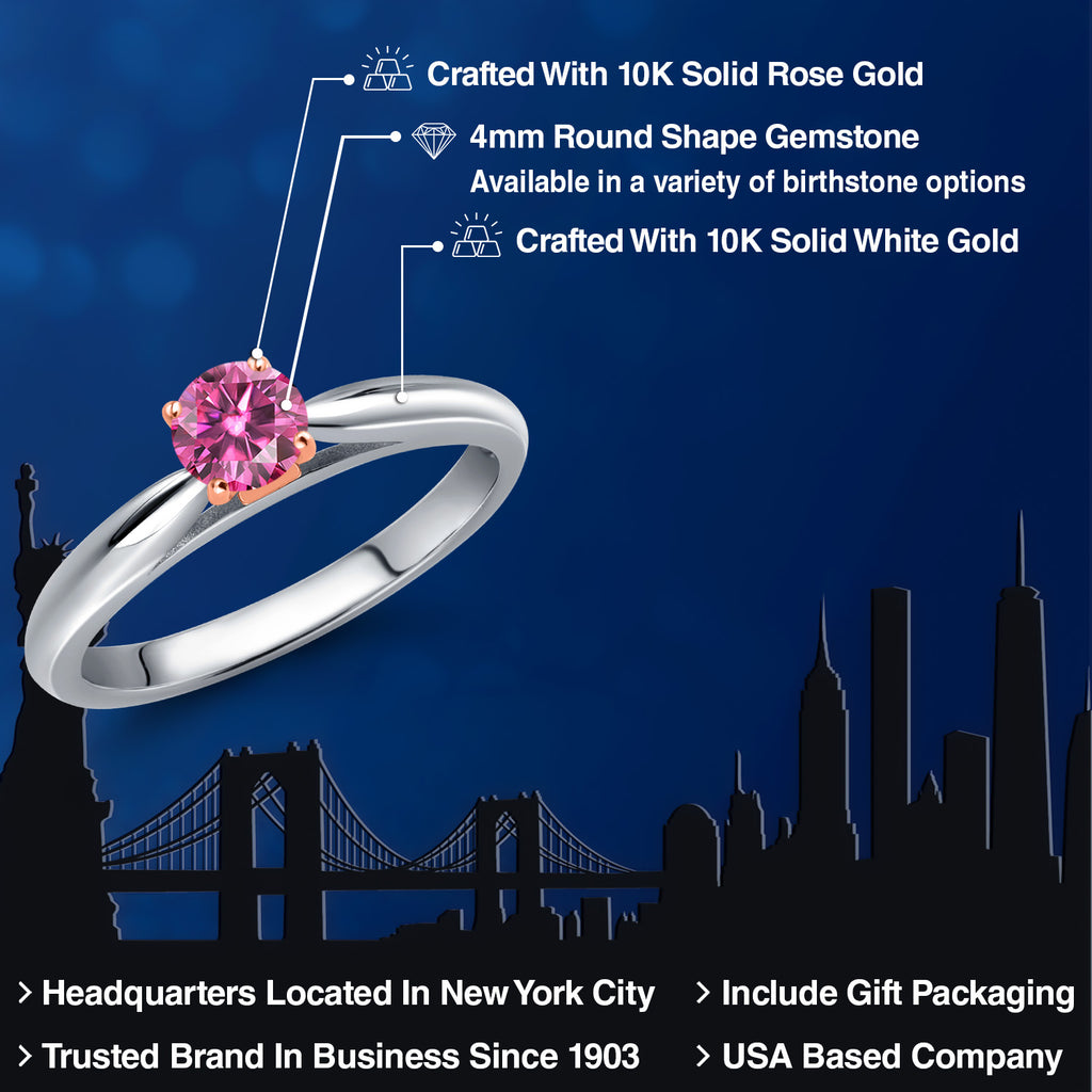 Ring in 10K Two Tone Gold