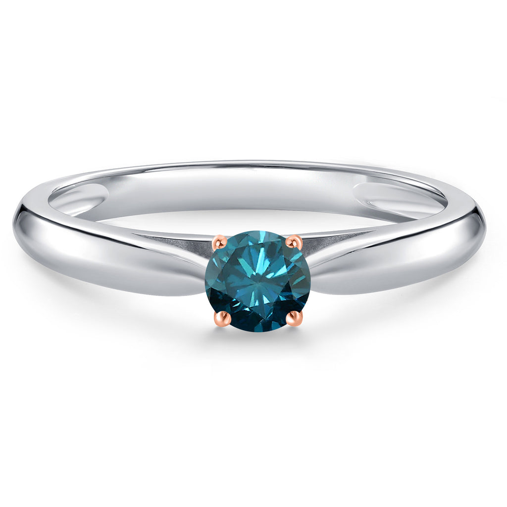 Ring in 10K Two Tone Gold