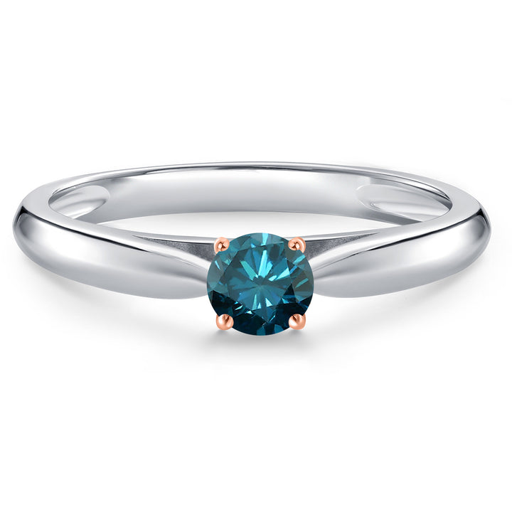 Ring in 10K Two Tone Gold
