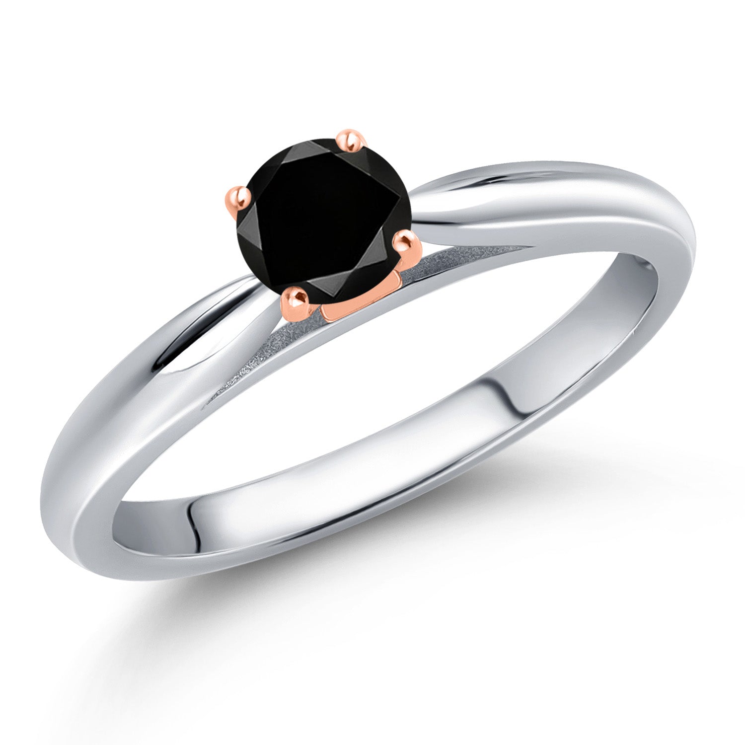 Black Diamond - April_5_Ring in 10K Two Tone Gold