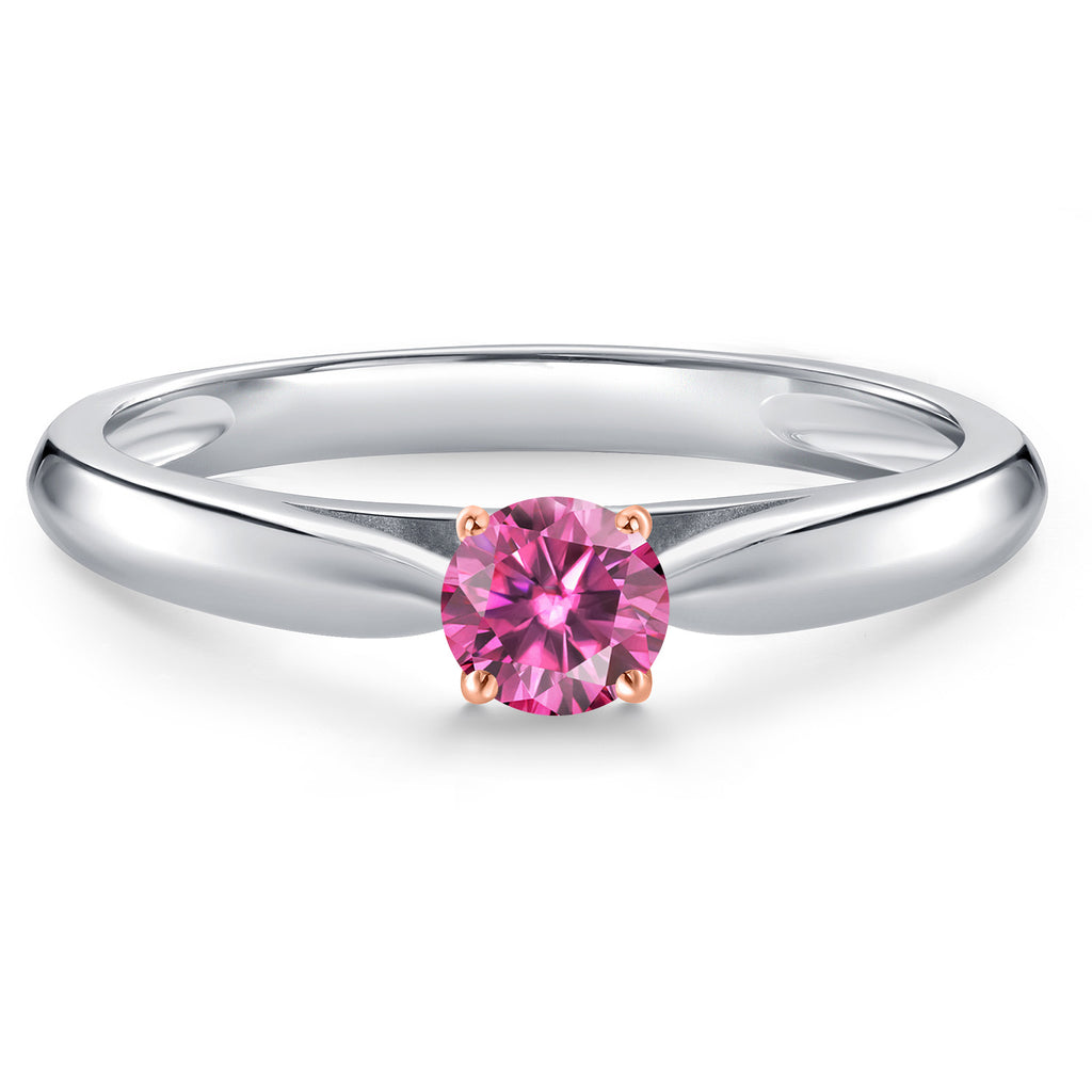 Ring in 925 Sterling Silver and 10K Rose Gold