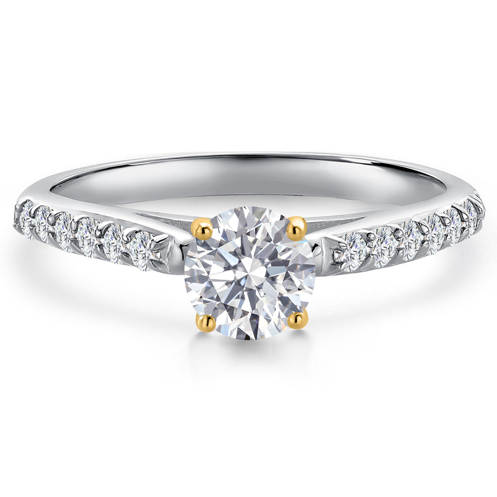 Ring in 10K Two Tone Gold
