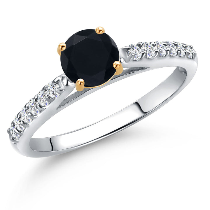 Onyx - December_8_Ring in 10K Two Tone Gold
