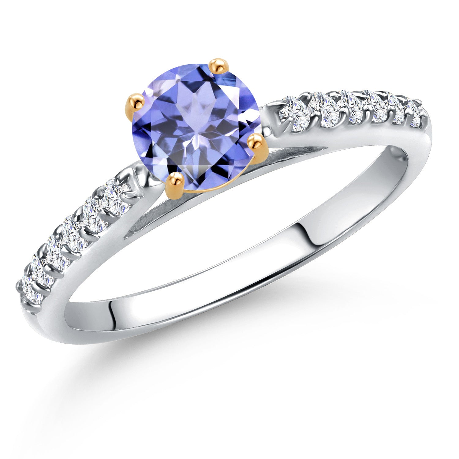 Tanzanite - December_5_Ring in 10K Two Tone Gold