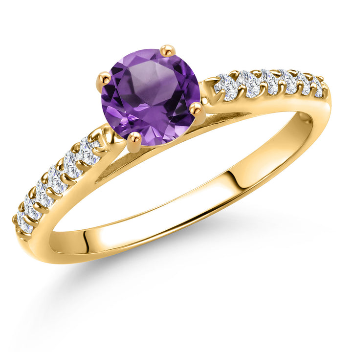 Amethyst - February_5_Ring in 10K Yellow Gold