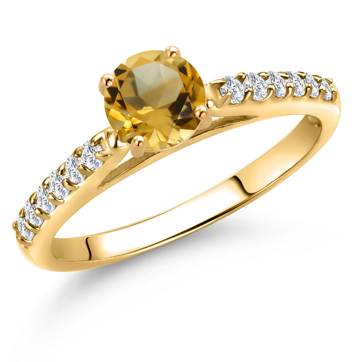 Citrine - November_5_Ring in 10K Yellow Gold