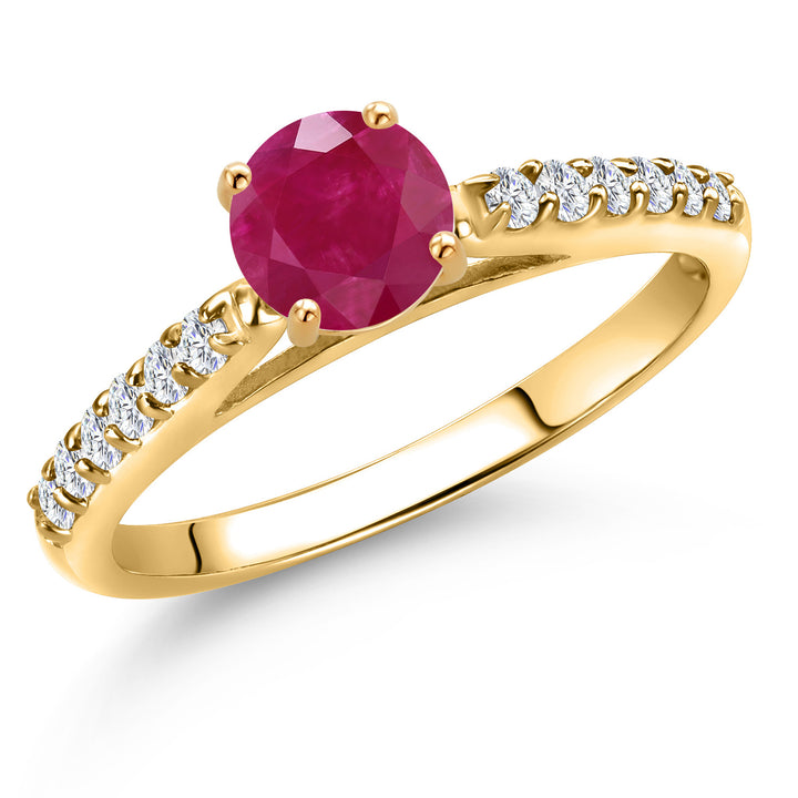 Ruby - July_5_Ring in 10K Yellow Gold