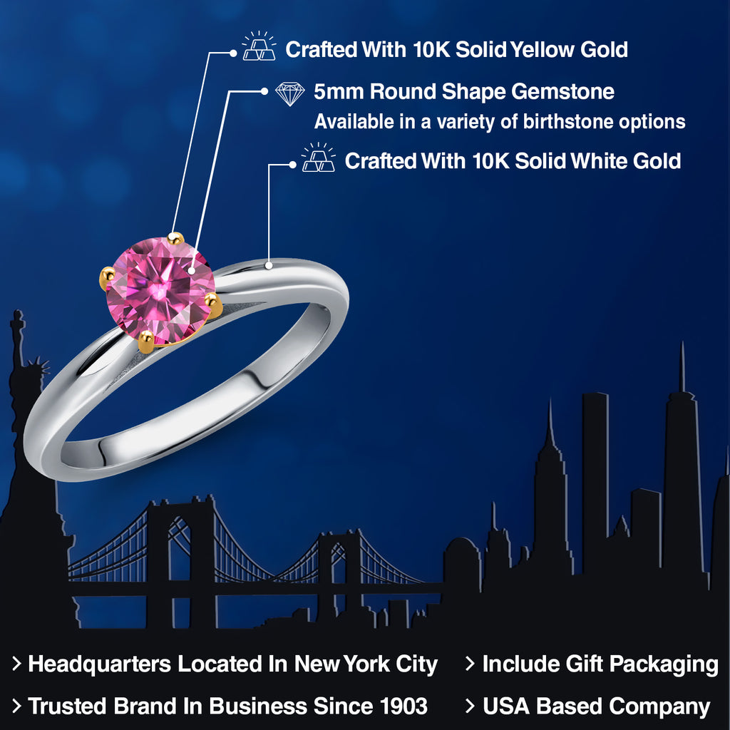 Ring in 10K Two Tone Gold