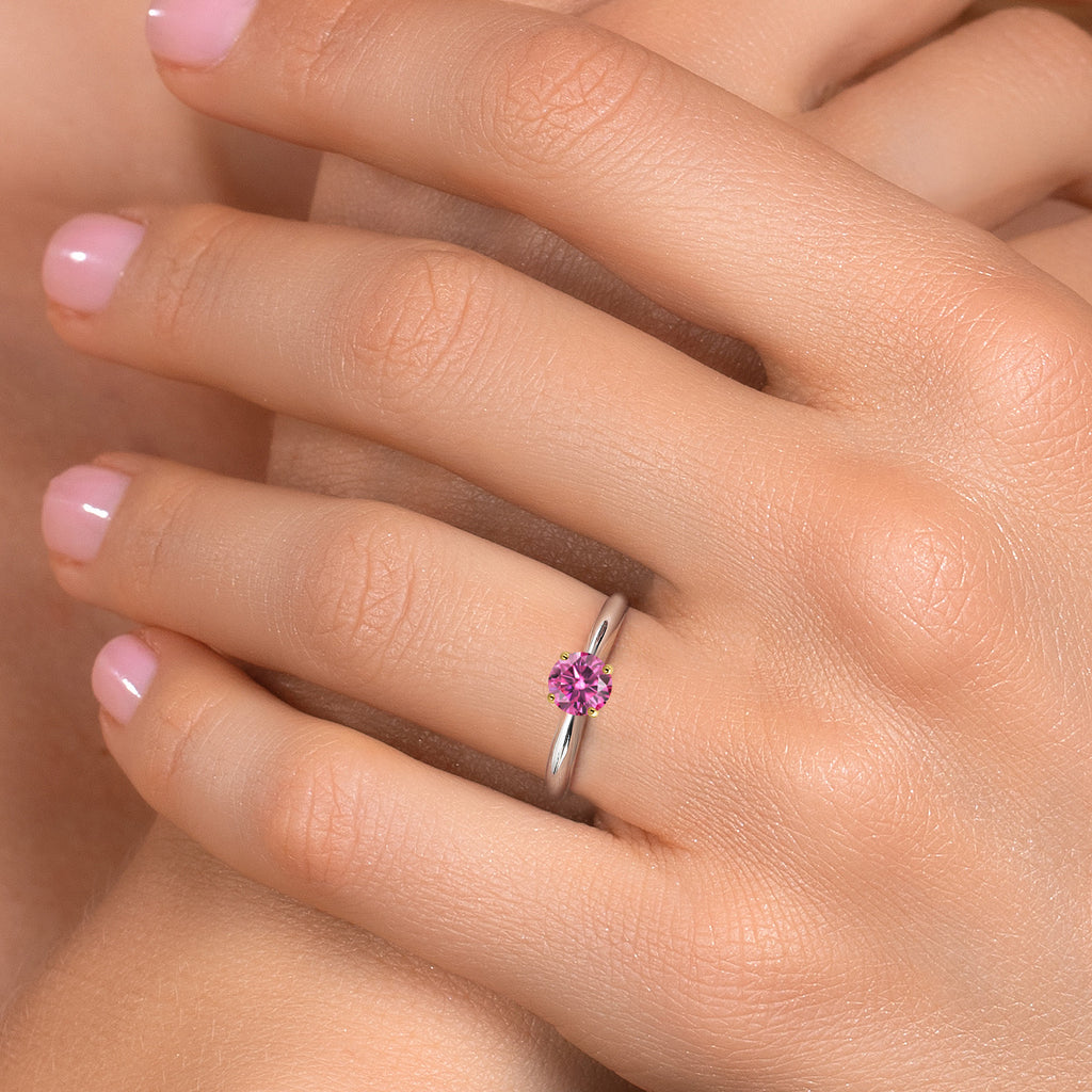 Ring in 10K Two Tone Gold