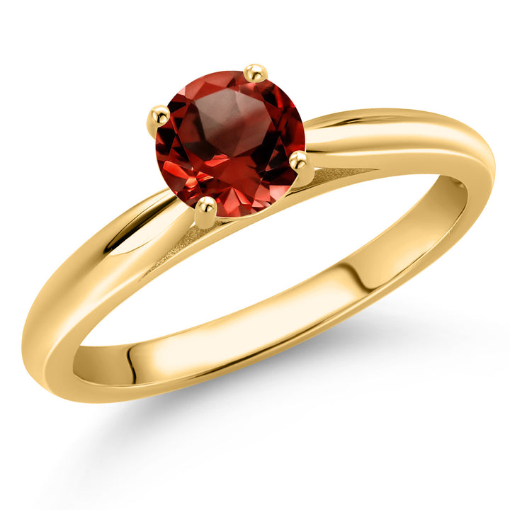 Garnet - January_5_Ring in 10K Yellow Gold
