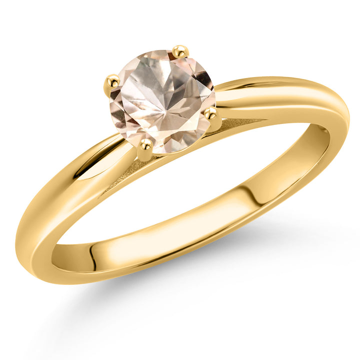 Morganite - October_5_Ring in 10K Yellow Gold