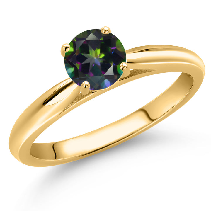 Green Mystic Topaz_5_Ring in 10K Yellow Gold