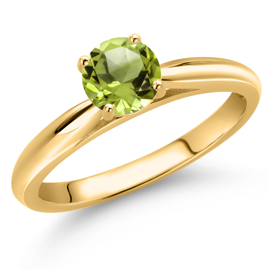 Peridot - August_6_Ring in 10K Yellow Gold