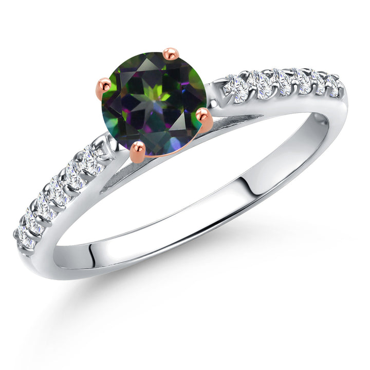 Green Mystic Topaz_6_Ring in 10K Two Tone Gold