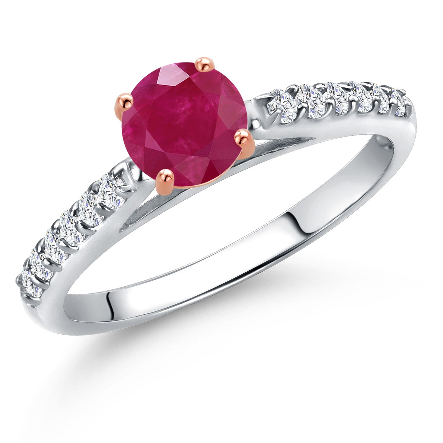 Ruby - July_8_Ring in 10K Two Tone Gold