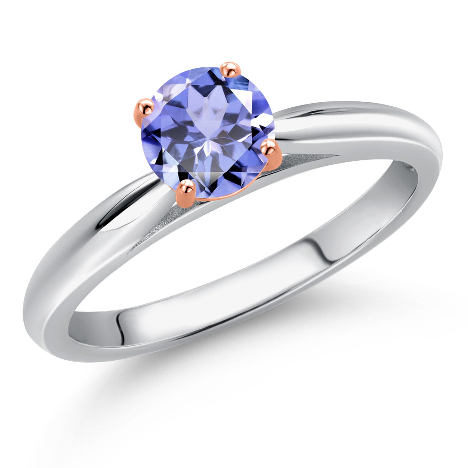 Tanzanite - December_7_Ring in 10K Two Tone Gold