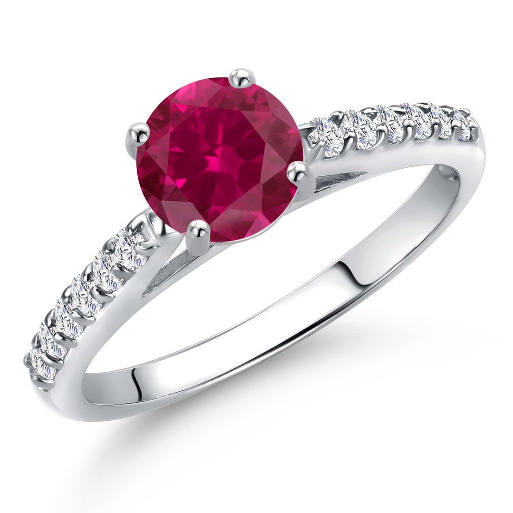 Created Ruby - July_5_Ring in 10K White Gold
