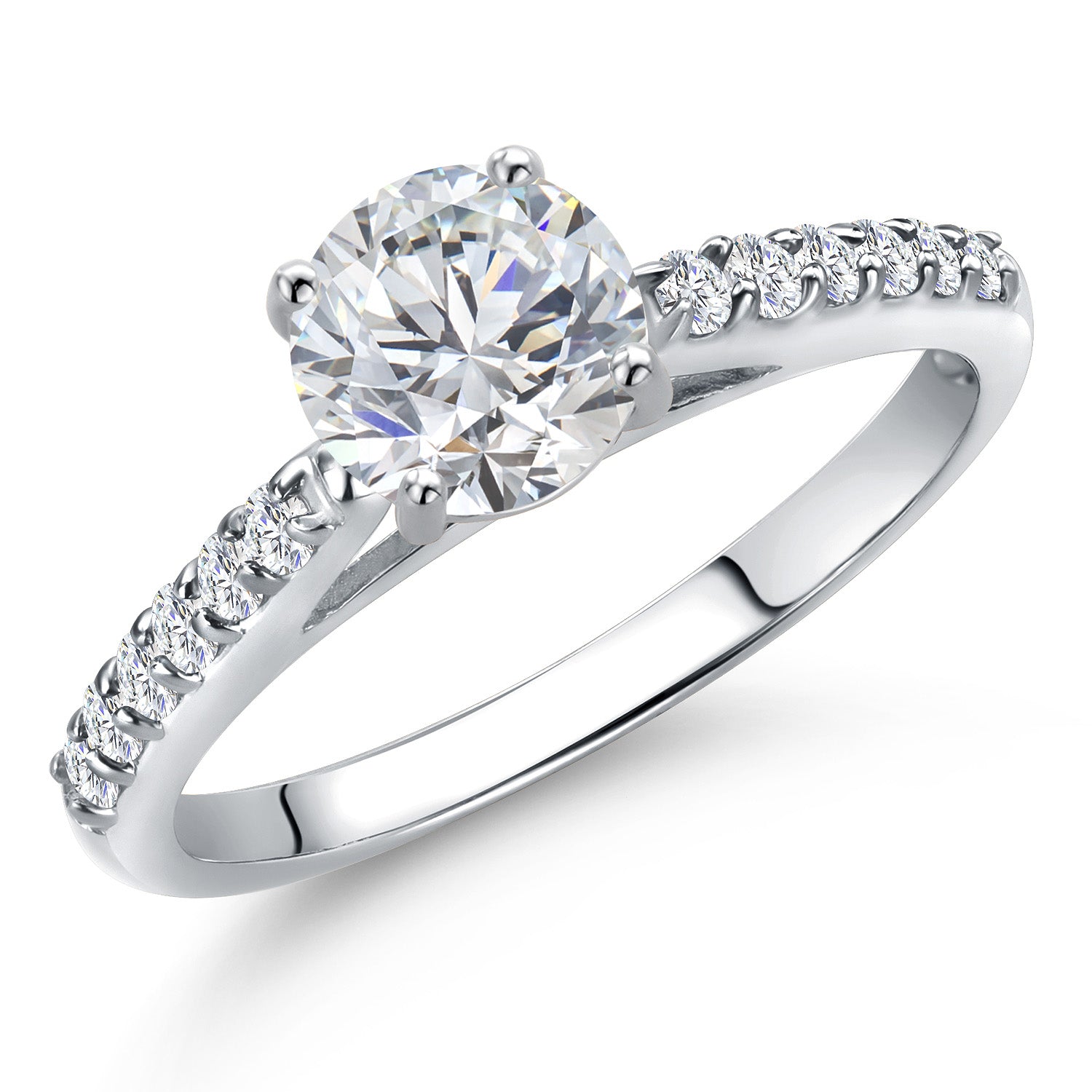 White Lab Grown Diamond - April_9_Ring in 10K White Gold