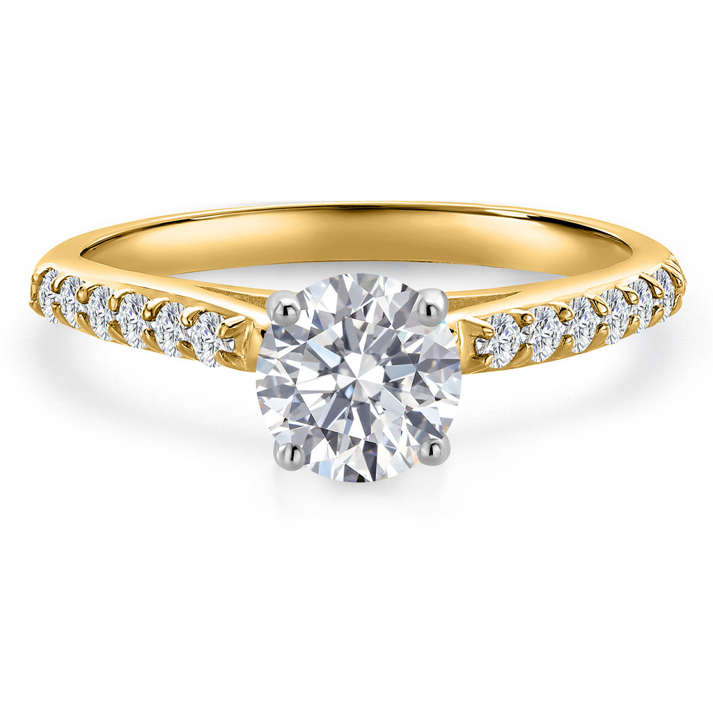 Ring in 10K Two Tone Gold